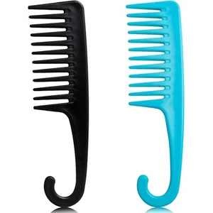 2PCS Premium Wide Tooth Comb, Shower Combs for Wet Curly Hair Detangling Large - Picture 1 of 1