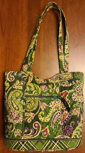 Vera Bradley Shoulder Bag Tote Fall 2005 Retired Print Chelsea Green EXCELLENT! - Picture 1 of 7