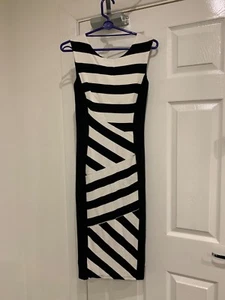 Bravissimo Curvy / Really Curvy Womens Asymmetric Stripe Dress - Size 8 - Picture 1 of 3