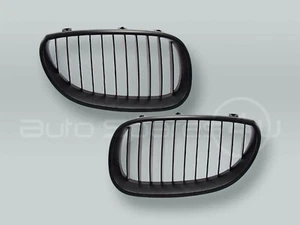 PAR de par de parrillas delanteras negras para BMW Serie 5 E60 E61 2004-2009 - Imagen 1 de 2