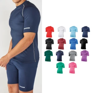 Rhino Men's Short Sleeve Baselayer Tee RH002 - Activewear Fitness Sports T-Shirt - Picture 1 of 21