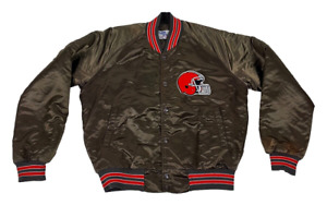 Vintage 1980s Chalk Line Cleveland Browns Snap-up Jacket Men's Medium
