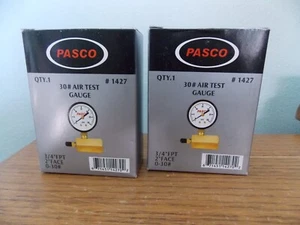 2 NEW Pasco 1427 30# Air Test Gauges **FREE SHIPPING** - Picture 1 of 2