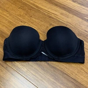 Maidenform Trägerloser BH SE1102 Gr. 34B Schwarz Spitze Push-up Bügel Multiway - Bild 1 von 5