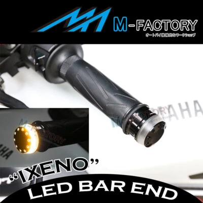 For MV Agusta Brutale 675 12-15 14 13 Black Bar Ends Yellow LED Indicator Light - Image 1 of 4