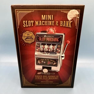 Mini Heim Spielautomat & Bank ♤ Las Vegas Stil Casino Münze Gewinn Licht/Sound - Bild 1 von 6