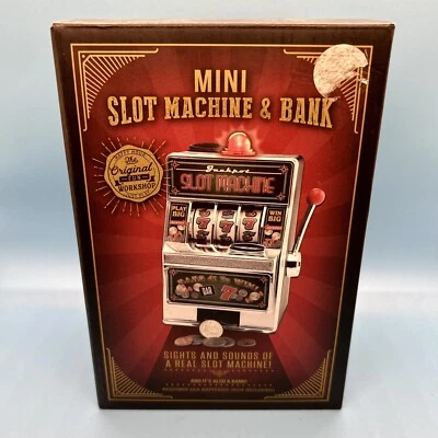 Mini Home Slot Machine & Bank ♤ Las Vegas Style Casino Coin Winning Light/Sound - Image 1 of 4