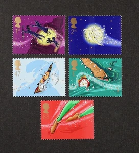 GR BRITAIN 2002 Peter Pan, complete set of 5 stamps Mint NH - Picture 1 of 1