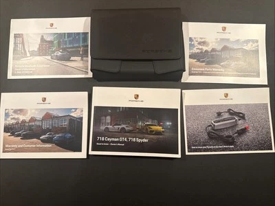 Porsche 718 Cayman GT4 2021/Spyder conjunto manual del propietario original OEM 21 Foto 1 de 4