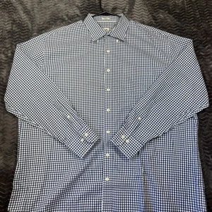 Peter Millar Nanoluxe blau Gingham bezahltes Hemd, Herren Größe XXL..#11 - Bild 1 von 9