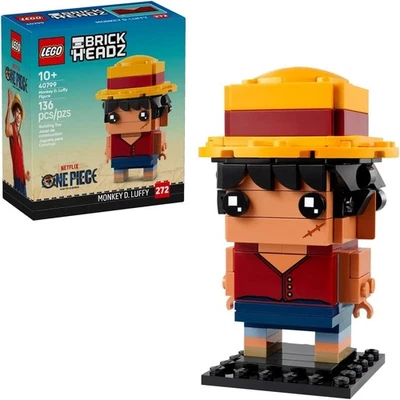 One Piece Brickheadz 40799 Monkey D. Luffy Lego - Immagine 1 di 4