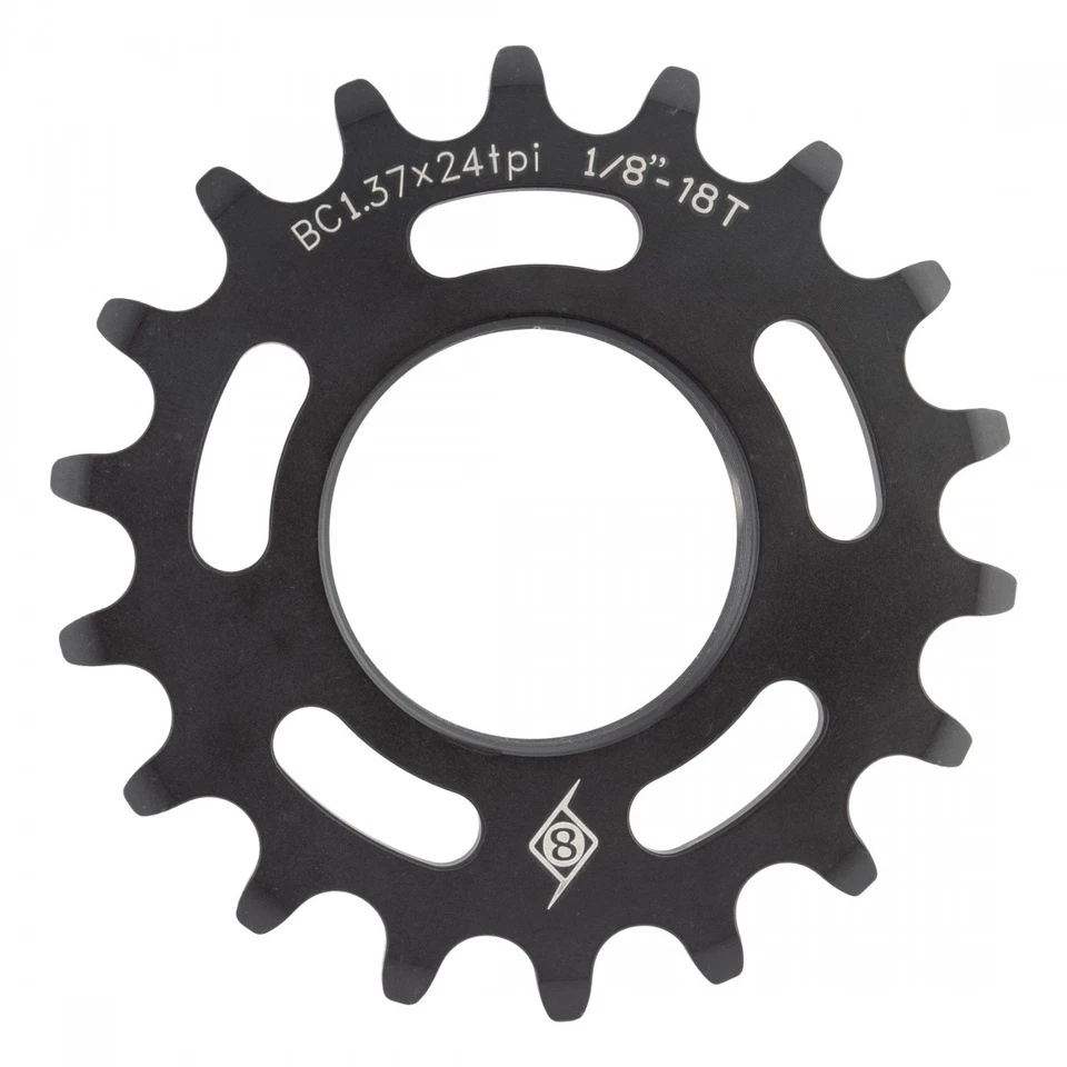 Origin8 Track 18t X 1/8" Single Speed Black Bicycle Cog