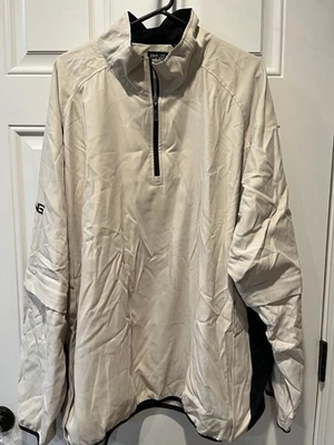 Pullover cortavientos de golf manga cremallera Ping Collection para hombre 2XL Oyster (crema) Foto 1 de 4