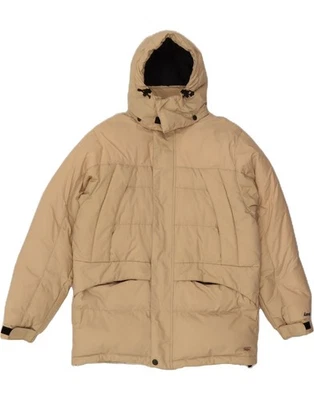 Chaqueta acolchada con capucha INVICTA para hombre Reino Unido 38 beige medio poliamida DT33 Foto 1 de 3