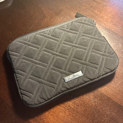 Vera Bradley Tablet/Mini iPad/Kindle Case Classic Black 8" x 10" Zip Around NWOT - Image 1 of 3