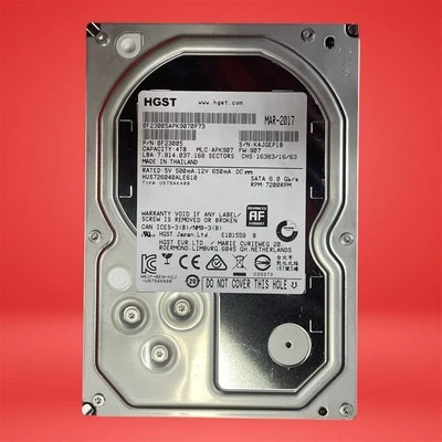 HGST Ultrastar 7K4000 4TB 7200RPM SATA 6Gb/s 3.5" Enterprise NAS HDD - Image 1 of 3