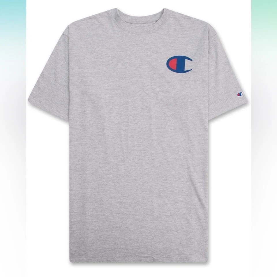 Champion Big and Tall T Shirts for Men Graphic Big and Tall Tees Gray 2XLT - Image 1 of 4