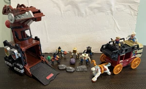 Fisher Price Grandi Avventure Torre del Drago giocattolo 14 pezzi anni 90 cowboy sceriffo - Foto 1 di 15