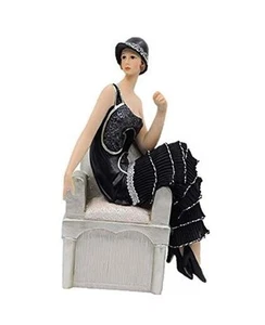 Glamour Elegance Victorian Style Lady Collection Camille Lady Sitting On Sofa - Picture 1 of 7