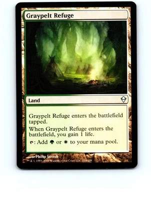 Graypelt Refuge[x2] #214 Uncommon Zendikar MTG Near Mint or Better - Image 1 of 2