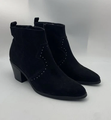 Черные сапоги LOFT, боковая молния, замшевая ткань, женские 9 M - Изображение 1 из 4