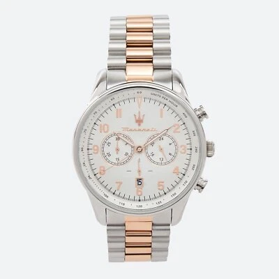 Maserati da Uomo Orologio Tradizione Quadrante Argento Quarzo R8873646002 100M - Immagine 1 di 4