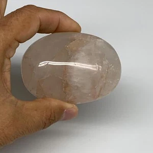 151.9g,2.7"x2"x1.2", Red Hematoid Fire Quartz Palm-Stone Crystal Polished, B3062 - Picture 1 of 14