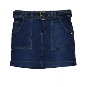 Tommy Hilfiger Big Girls Size 10 Belted Denim Skirt NWT Hudson Wash - Picture 1 of 6