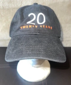 Microsoft Windows 20 Years Baseball Cap Hat Black Strap Back Logo RARE Y2K - Picture 1 of 9