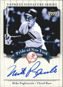 2003 Upper Deck Yankees Sig. Pride of New York Autograph #MP Mike Pagliarulo - Picture 1 of 2