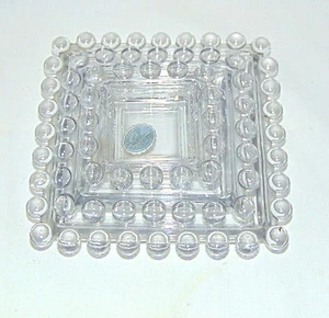 *Imperial CANDLEWICK CRYSTAL* 3 pc SQUARE ASHTRAYS 400/650* w/ORIGINAL STICKER* - Picture 1 of 3