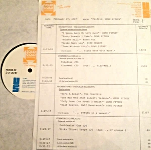 2/17/87 SOLID GOLD SALUTES GENE PITNEY w/16 GENE SUNG OR WRITTEN HITS; CRYSTALS - Picture 1 of 2