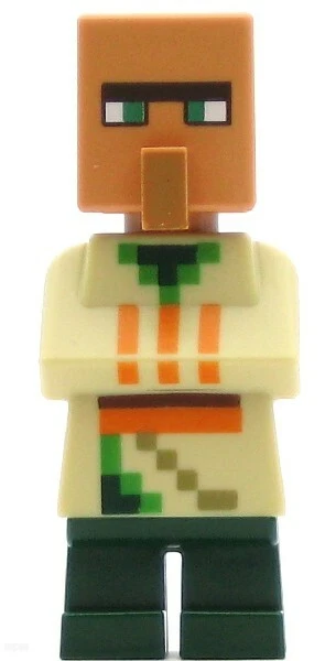 LEGO Minecraft Minifigure Villager Farmer (Genuine) - Image 1 of 1