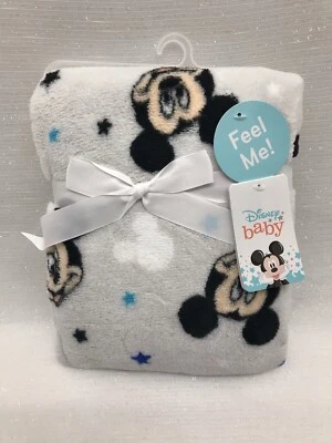 Manta de bebé súper suave de Mickey Mouse de seguridad Lovey felpa polar de Disney Baby Foto 1 de 4