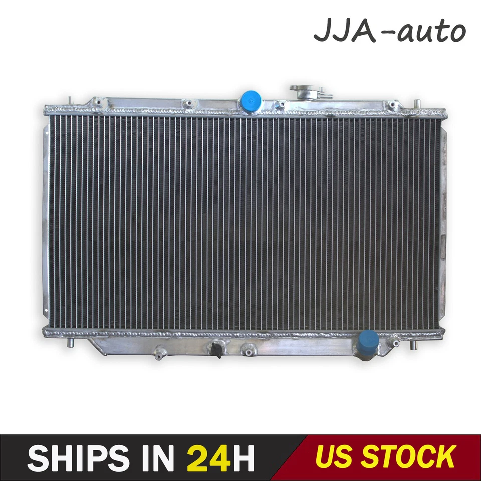 For 1992-1996 Honda Prelude (MT) l4 Full Aluminum Radiator 1993 1994 1995 Foto 1 de 4