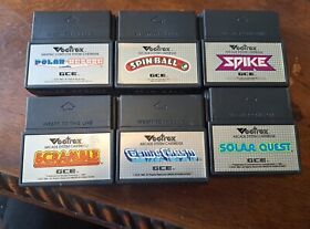 Vectrex Games Untested Lot Of 6