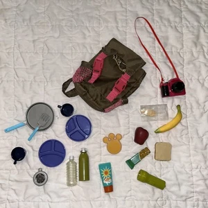 Lot Battat Our Generation 18 Inch Doll Hiking Camping Set Backpack - Picture 1 of 4
