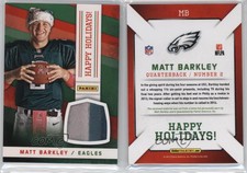 2014 Panini Black Friday Happy Holidays Santa Hat Relics Matt Barkley #MB