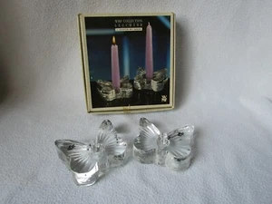WMF Collection Leuchter 2 Glas-Kerzenständer Schmetterling 2 Schmetterlinge - Picture 1 of 4