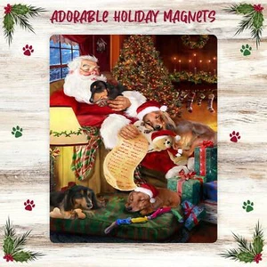 Dachshund Dog Large Magnet for Refrigerator and Dishwasher Christmas NWT - Picture 1 of 5
