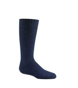 Wigwam F2249 Kid's Snow Jr Navy Ski Socks YL Youth 10.5-2 Women 3-5 Wool Blend - Picture 1 of 2