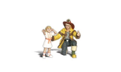 Woodland Scenics A2539 G Scale Fireman Bill & Betsy - Image 1 of 4