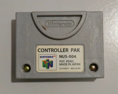 Controller Pak Memory Card Pack Memory Card 🔒✅ ORIGINALE per Nintendo 64 / N64 - Immagine 1 di 2