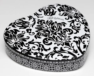 Brighton Embossed Heart Shaped Keepsake Jewelry Travel Case Tin Gift Box - Picture 1 of 3