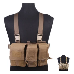 Emersongear Tactical Chest Rig Lightweight Simple For Plate Carrier Hunting Vest - Picture 1 of 27