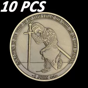 10PCS The Task Ahead I Can Do All Things Challenge Coins - Picture 1 of 5