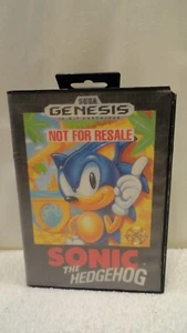 Sonic the Hedgehog  [NOT FOR RESALE]- SEGA GENESIS - Cartridge, Booklet And Case - Picture 1 of 11