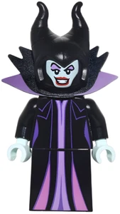 LEGO Maleficent Black & Medium Lavender Collar Minifigure 43227 NEW dis130 - Picture 1 of 2