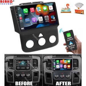 FOR 2013-2019 DODGE RAM 1500 2500 3500 9" ANDROID 13 CAR RADIO STEREO GPS NAVI - Picture 1 of 11
