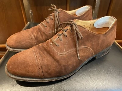 Zapatos con puntera de gamuza marrón Cape Buck grado personalizado Church EE. UU. 10,5 / REINO UNIDO 9,5 F Foto 1 de 4